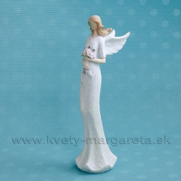 Anjel Flying Angels s rúžovými ružami v rukách s glitrom 24cm Anjel Flying Angels s rúžovými ružami v rukách s glitrom 24cm