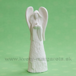 Anjel s vtáčikom porcelánový svietiaci LED 16 cm Anjel s vtáčikom porcelánový svietiaci LED 16 cm