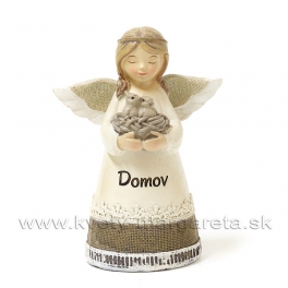 Anjel Dievčatko Miništrant s hniezdom "DOMOV" 17cm Anjel Dievčatko Miništrant s hniezdom "DOMOV" 17cm