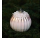 Sklenená závesná vianočná guľa plysovaná s perlami ružová 10cm