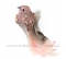 Vtáčik na štipci s perličkami glitrovaný ružový 17cm