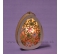 Vajce Motýľ LED drevo 11cm