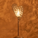 Svietnik Srdce Kaleidos zlatý 40cm