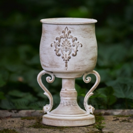 Dekoračný kalich Excalibur patina biela 23cm Dekoračný kalich Excalibur patina biela 23cm