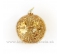 Sklenená guľa  Reliéf zlatá 10cm