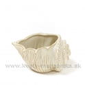 Lastúra porcelánová miska na sukulenty  krémová 12cm