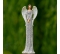 Anjelik v šatách s čipkou sivý 31cm