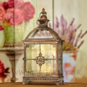 Lampáš Vitrína Retro Zlatý 43cm