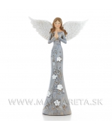 Anjel prosba kvetované šaty sivý 29cm
