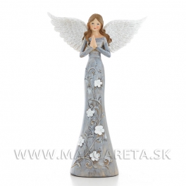 Anjel prosba kvetované šaty sivý 29cm