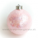 Guľa Bublinky 3D efekt perlová ružová 10cm