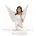 Anjel Innocent sediaci biely 19cm