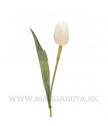 Tulipán plastový biely 50cm