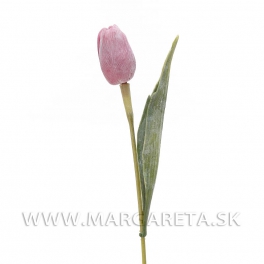 Tulipán plastový fialovo-rúžový 50cm