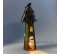 Vtáčia búdka Steampunk svietnik hrdzavo-hnedá 52 cm