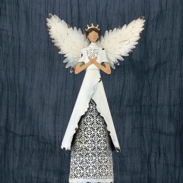 Anjel Grácia v šatách Antique patina Cream 60cm