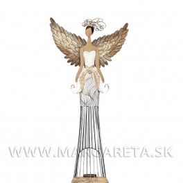 Anjel SALSA 71cm bielo-zlatý