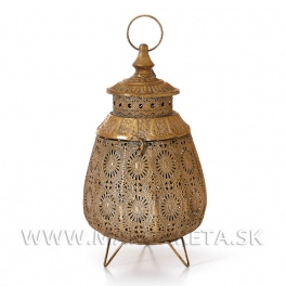 Svietnik Barique 40cm Antická zlatá
