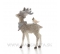 Srnček Bambi s vtáčikom na chrbte hnedo-béžový 9cm