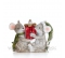 Vianočné myšky s balíčkom 8x6cm