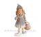 Zimné dievčatko s košíkom jabĺk 12.5 cm