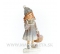 Zimné dievčatko s košíkom jabĺk 12.5 cm