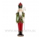 Cínový vojačik - Luskáčik s briadkou červeno-zelený 40cm
