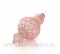 Sklenený kvapeľ medový plast rúžový 14cm