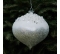 Sklenená Vianočná guľa s reliéfnym ornamentom 10cm tyrkysová matná s glitrom