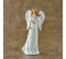 Anjel s golierom drevorezba krémovo-biely 14cm