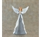 Anjel so šálom sivo-biely 20cm