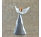 Anjel so šálom sivo-biely 20cm