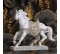 Jazdecký kôň s postrojom Antický bronz 27x24 cm
