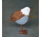 Vtáčik bruško plechový hnedo-sivý 38cm