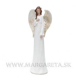 Anjel s glitrovanými krídlami 44cm