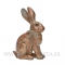 Zajac s mašľou Vintage 42cm Bronze-Gold