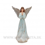 Anjel Modlitba 29cm Grey-Gold