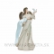 Anjel Mieru s holubicou 23cm Cream-Gold