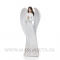 Anjel Ochrany s bodkami 35cm White-Gold