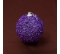 Vianočná gula lupienky fialová 8cm 3ks
