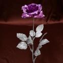 AKCIA ZĽAVA - 50% Ruža fialovo-rúžová strieborný LUREX