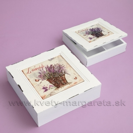 Vintage krabičky s kachličkou sada 2 ks Lavender - zľava 50%