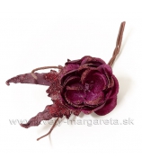 Ranunculus vetvička Satén a glitter Sivá