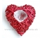 Srdce prútené Valentín červené 20x14 cm