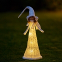 Dievčatko anjelik vo svietiacich šatách 75 cm