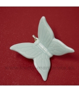 Motýľ na štipci porcelánový 5cm biely