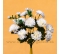 Chryzantémová kytica 10 kvetov s trávou fialová